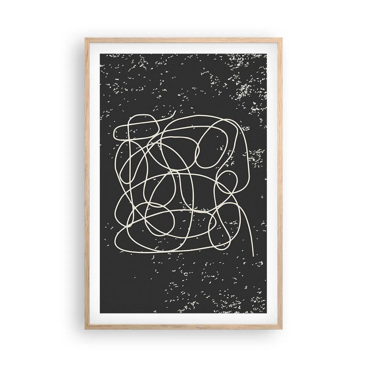 Affisch i ram av ljusek - Vilsegångna tankar - 61x91 cm