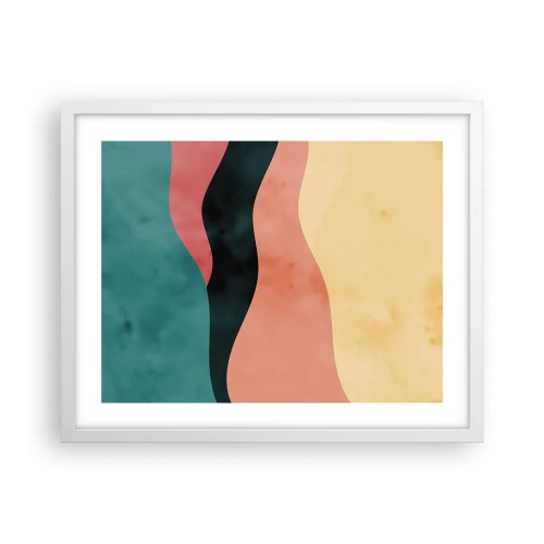 Affisch i vit ram - Enig oenighet - 50x40 cm