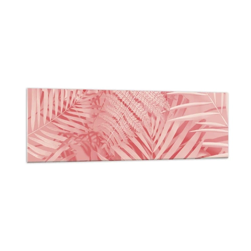 Glastavla - Bild på glas - Rosa koncept - 160x50 cm