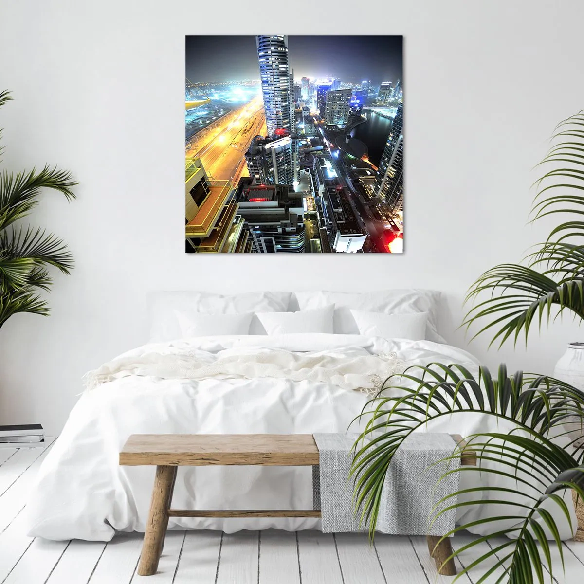 Canvastavla - Bild på duk - Underverk på öknen - 70x70 cm