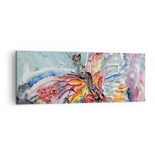Canvastavla - Bild på duk - Målad av naturen - 140x50 cm