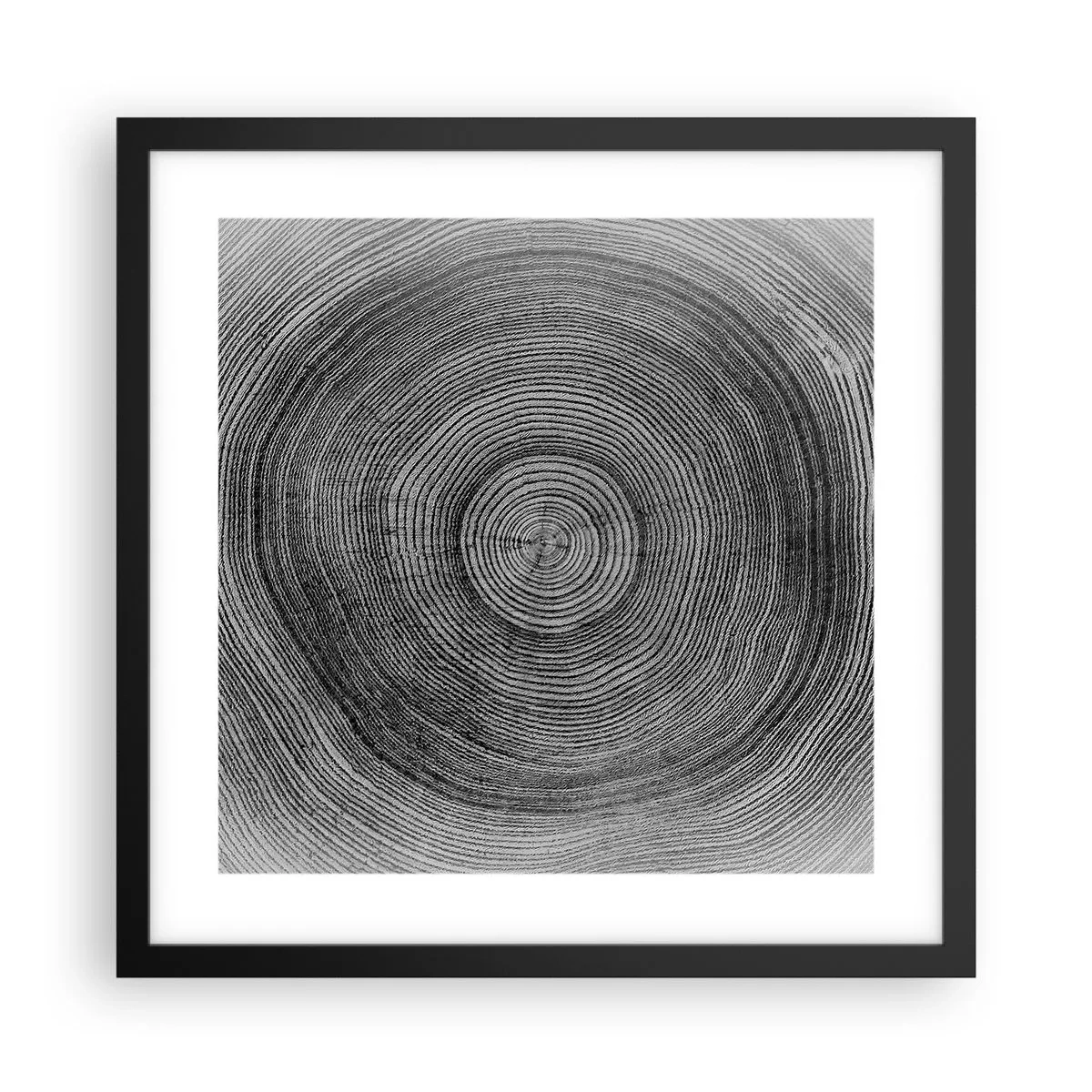 Affisch i svart ram - Ett tecken i tiden - 40x40 cm