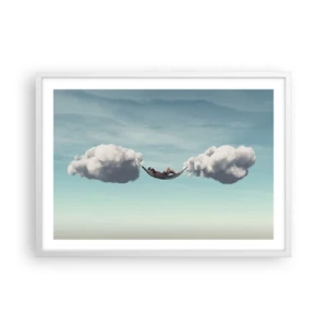 Affisch i vit ram - Stundens salighet - 70x50 cm