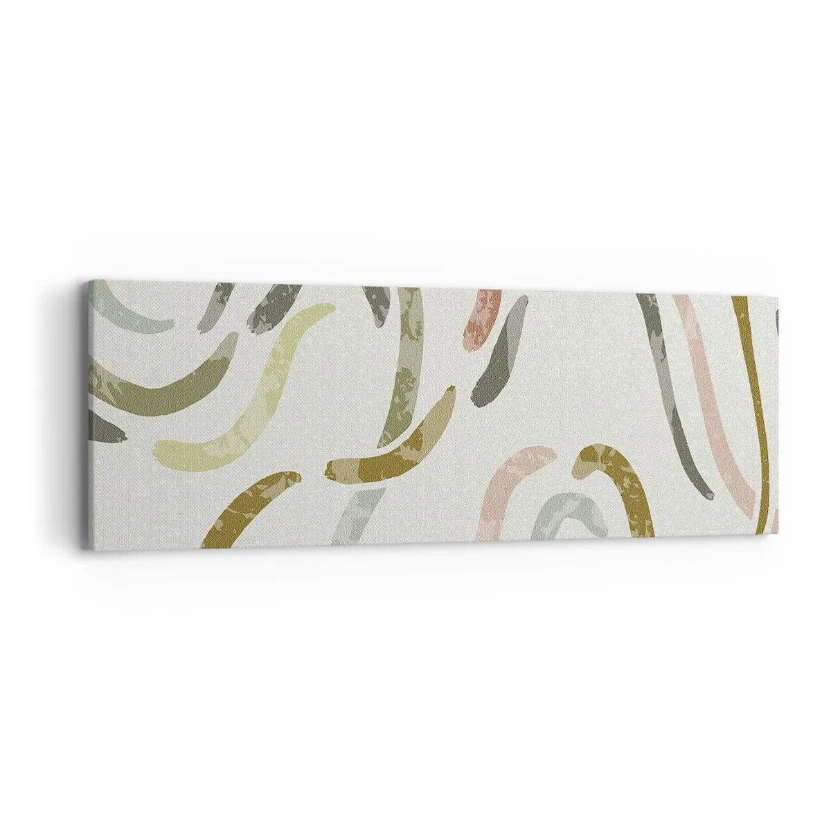 Canvastavla - Bild på duk - Abstraktionens glada dans - 90x30 cm