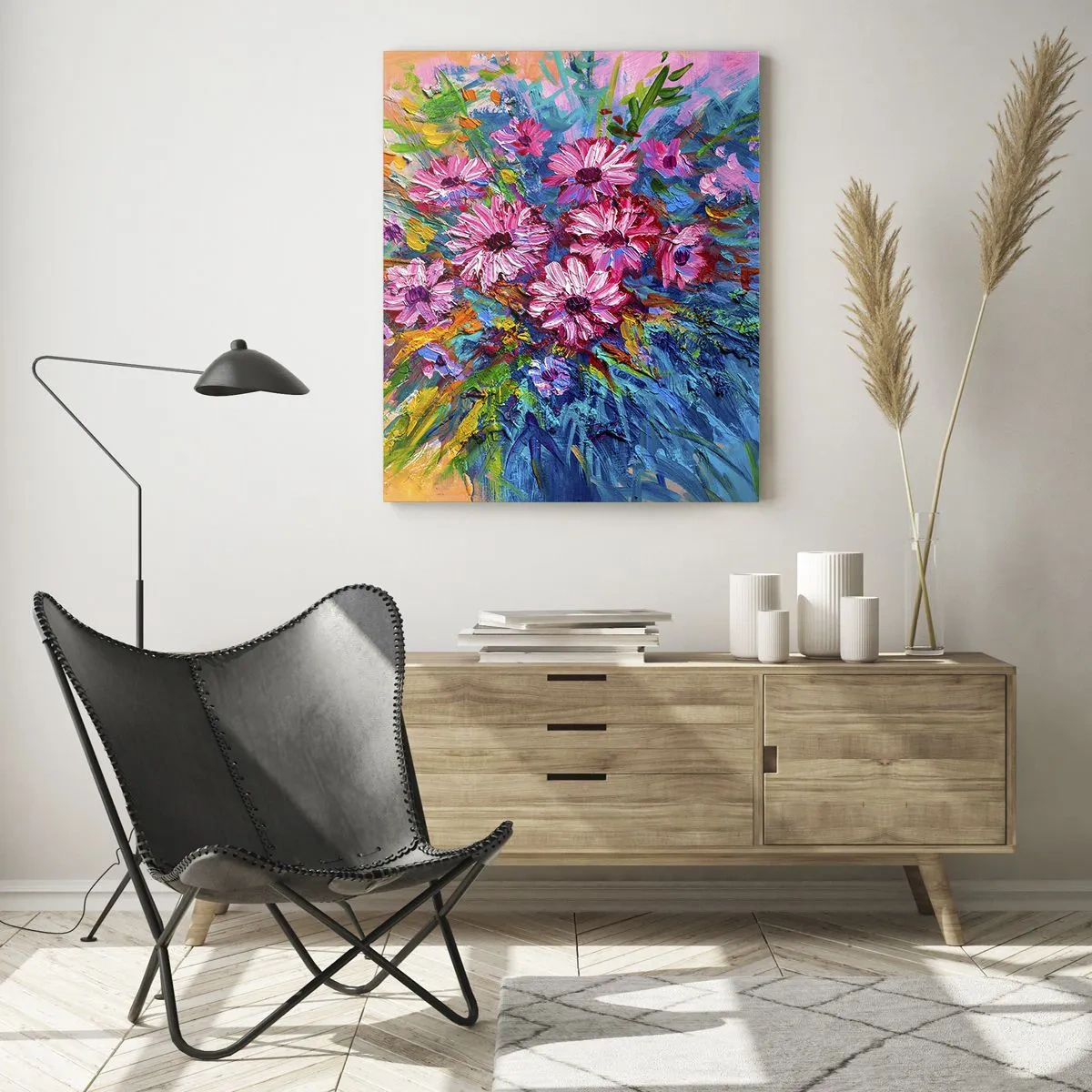 Glastavla - Bild på glas - Livets energi - 50x70 cm