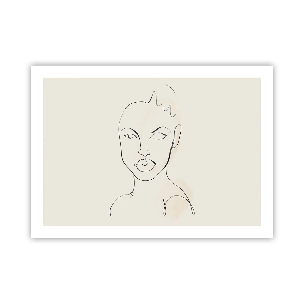 Affisch - Sensualitetens kontur - 70x50 cm