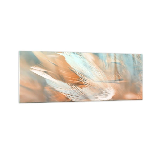 Glastavla - Bild på glas - I mildhetens land - 140x50 cm