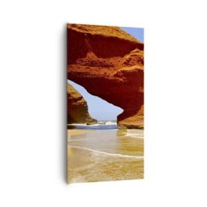 Canvastavla - Bild på duk - Vatten och vind i tusentals år - 65x120 cm