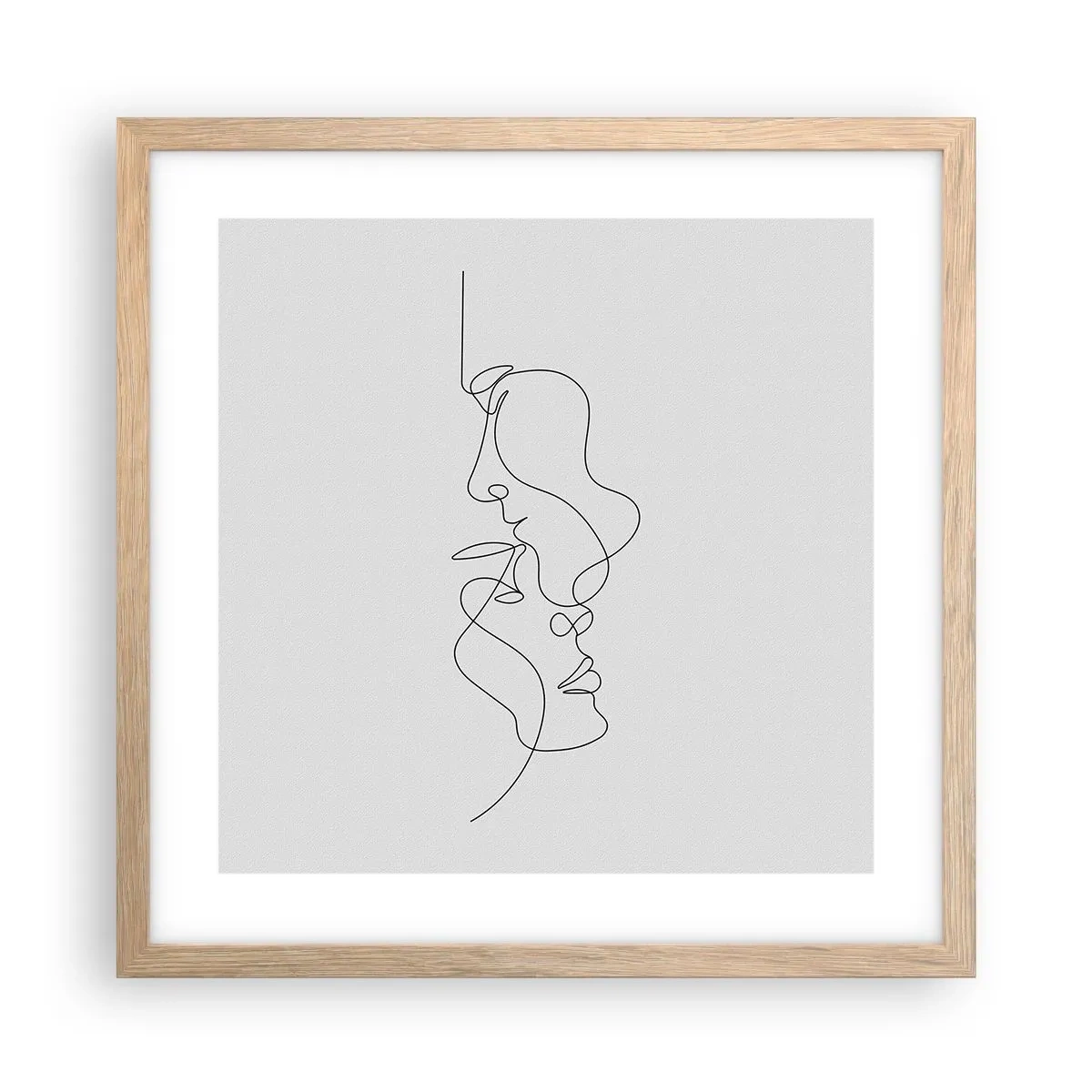 Affisch i ram av ljusek - Sentimentala lustens glöd - 40x40 cm