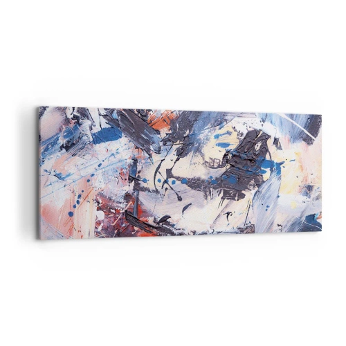 Canvastavla - Bild på duk - Abstraktionen galna dans - 120x50 cm