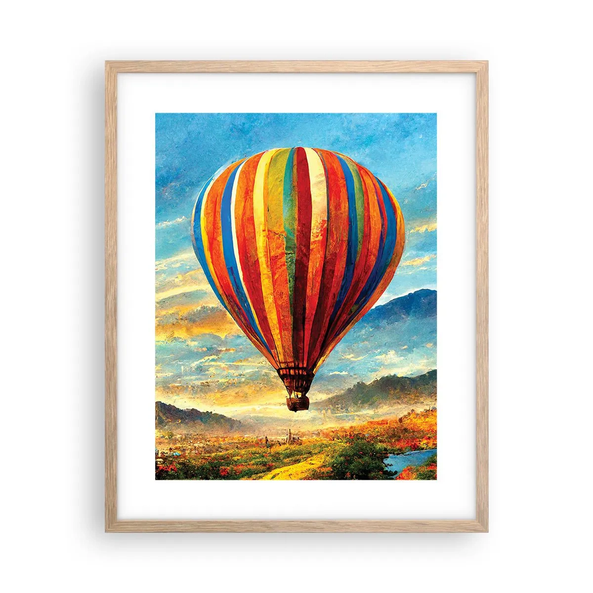 Affisch i ram av ljusek - I tystnad ser man mer - 40x50 cm