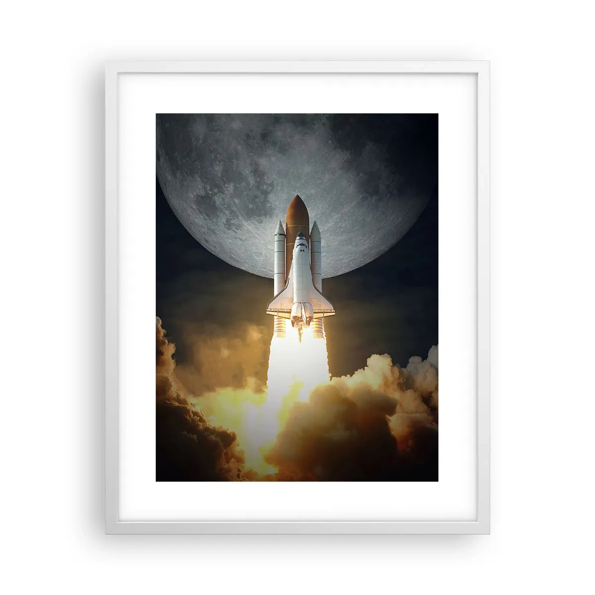 Affisch i vit ram - Början på ett utomjordiskt äventyr - 40x50 cm