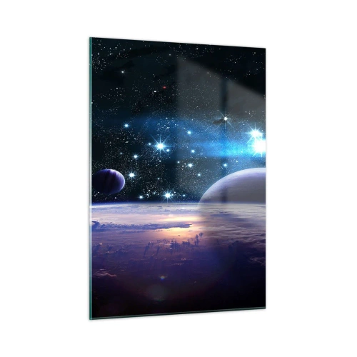 Glastavla - Bild på glas - Fortfarande ensamma? - 50x70 cm