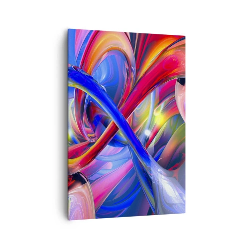 Canvastavla - Bild på duk - Färgdans - 70x100 cm