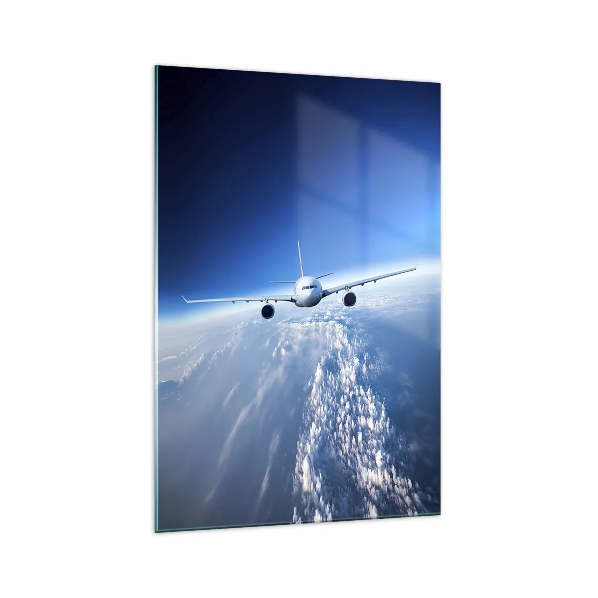 Glastavla - Bild på glas - Jag flyger för jag vill - 70x100 cm