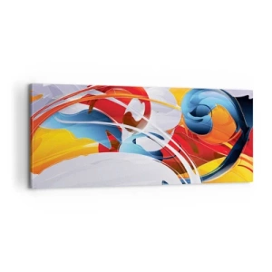 Canvastavla - Bild på duk - Elementens dans - 100x40 cm