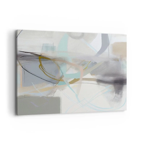 Canvastavla - Bild på duk - Dimmig abstraktion - 100x70 cm