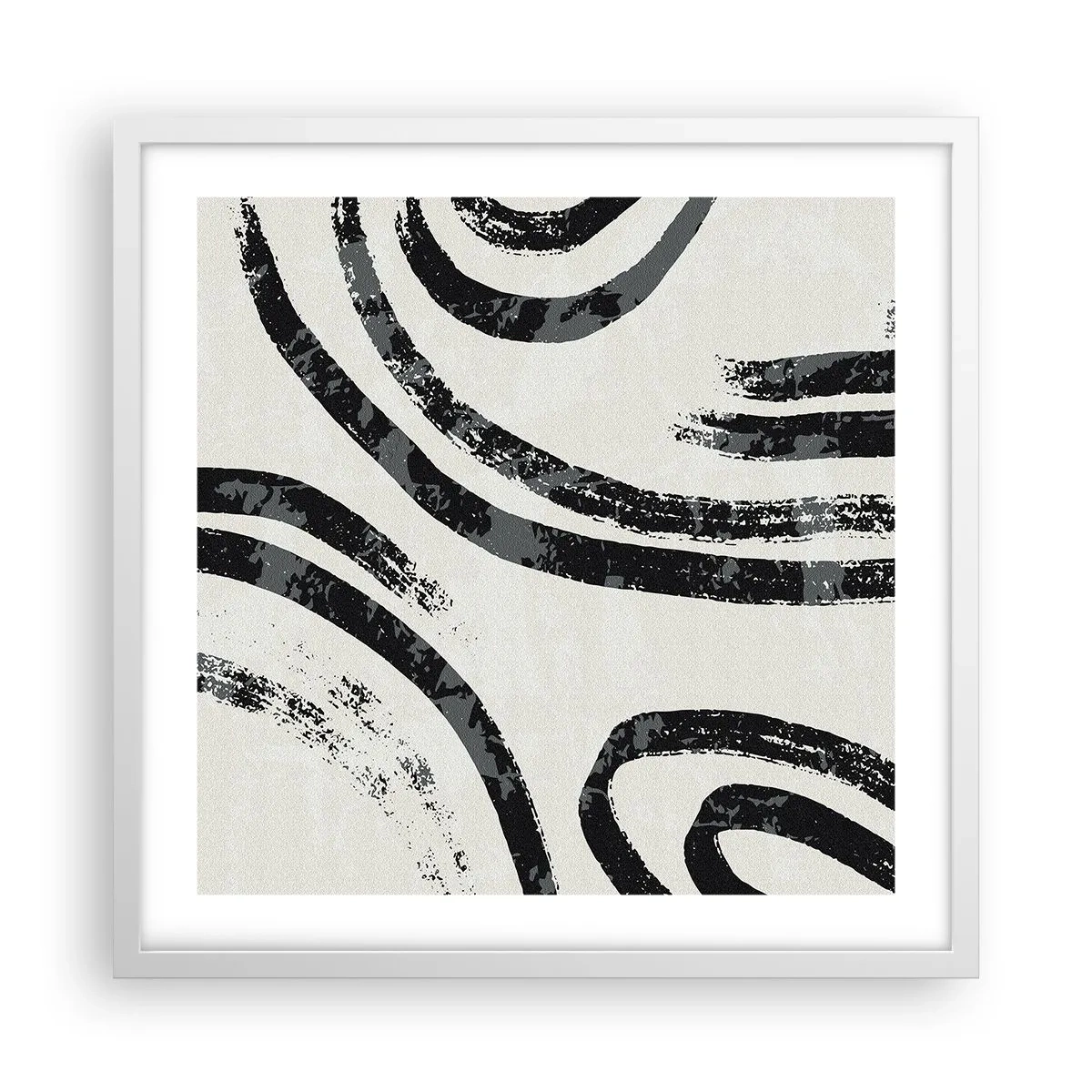 Affisch i vit ram - Halvstoppad - 50x50 cm
