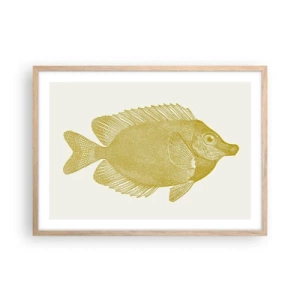 Affisch i ram av ljusek - Fisk och det är allt - 70x50 cm