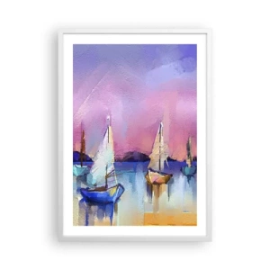 Affisch i vit ram - Riktning: öppet vatten - 50x70 cm