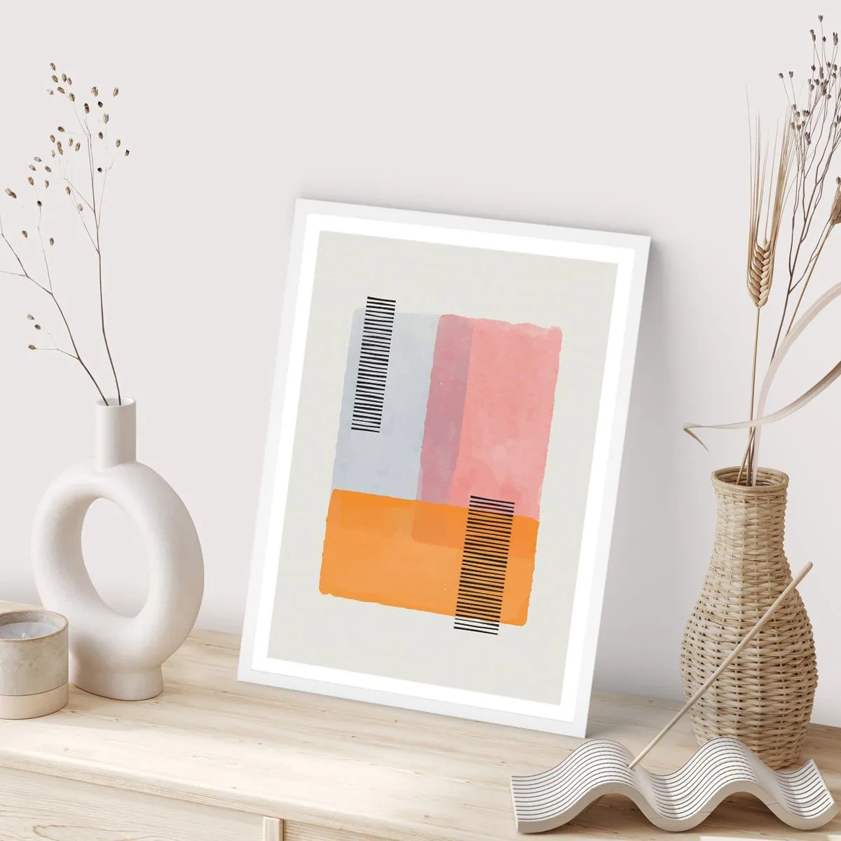 Affisch i vit ram - Från hörna till hörna - 40x50 cm