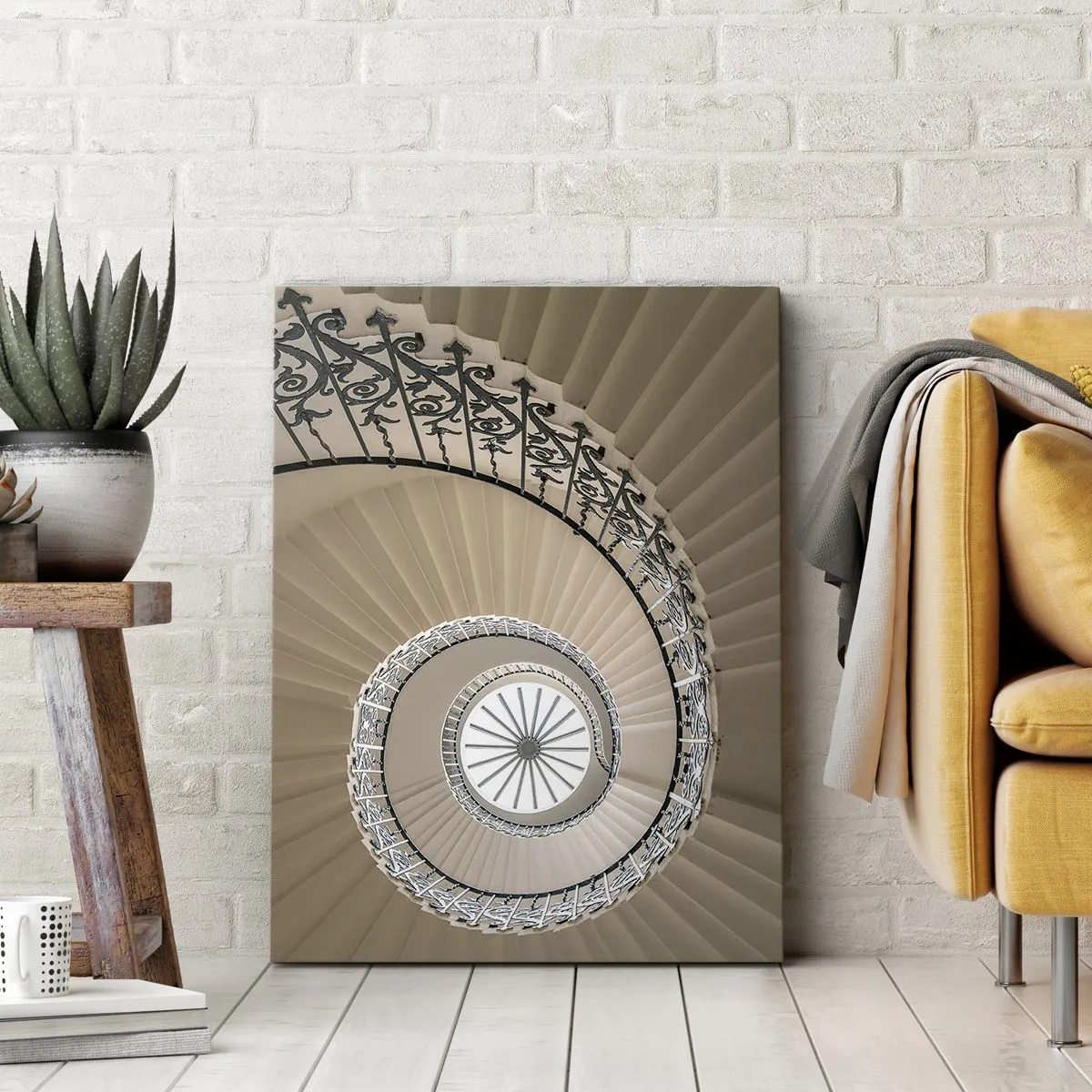 Canvastavla - Bild på duk - I musslans mitt - 45x80 cm