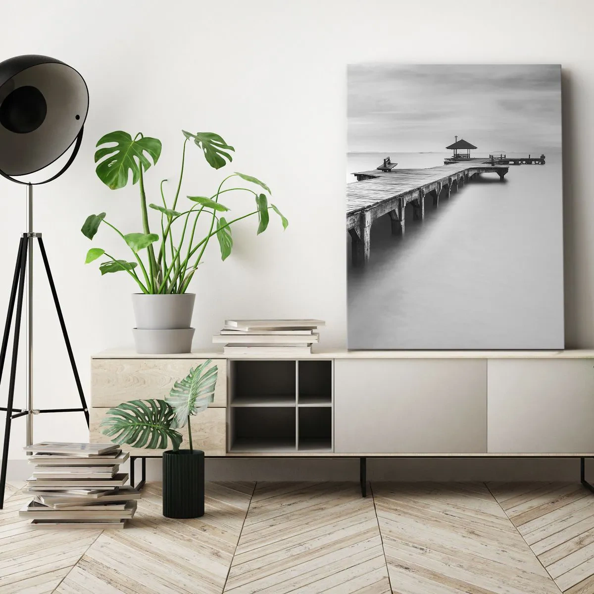 Canvastavla - Bild på duk - Ut i det oändliga - 50x70 cm