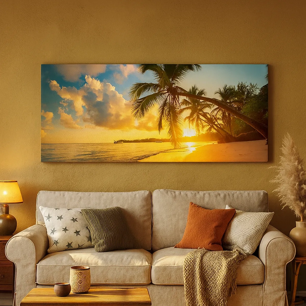 Canvastavla - Bild på duk - Karibisk dröm - 30x30 cm