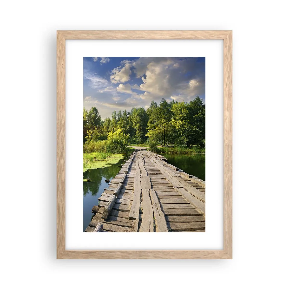 Affisch i ram av ljusek - Sommar, sommar överallt - 30x40 cm