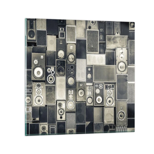 Glastavla - Bild på glas - Allt väl - 70x70 cm