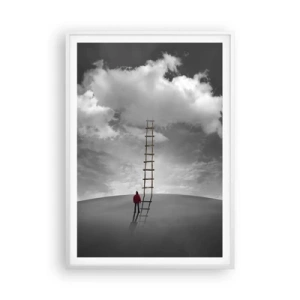 Affisch i vit ram - Allt är möjligt - 70x100 cm