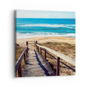 Canvastavla - Bild på duk - Spring! - 40x40 cm