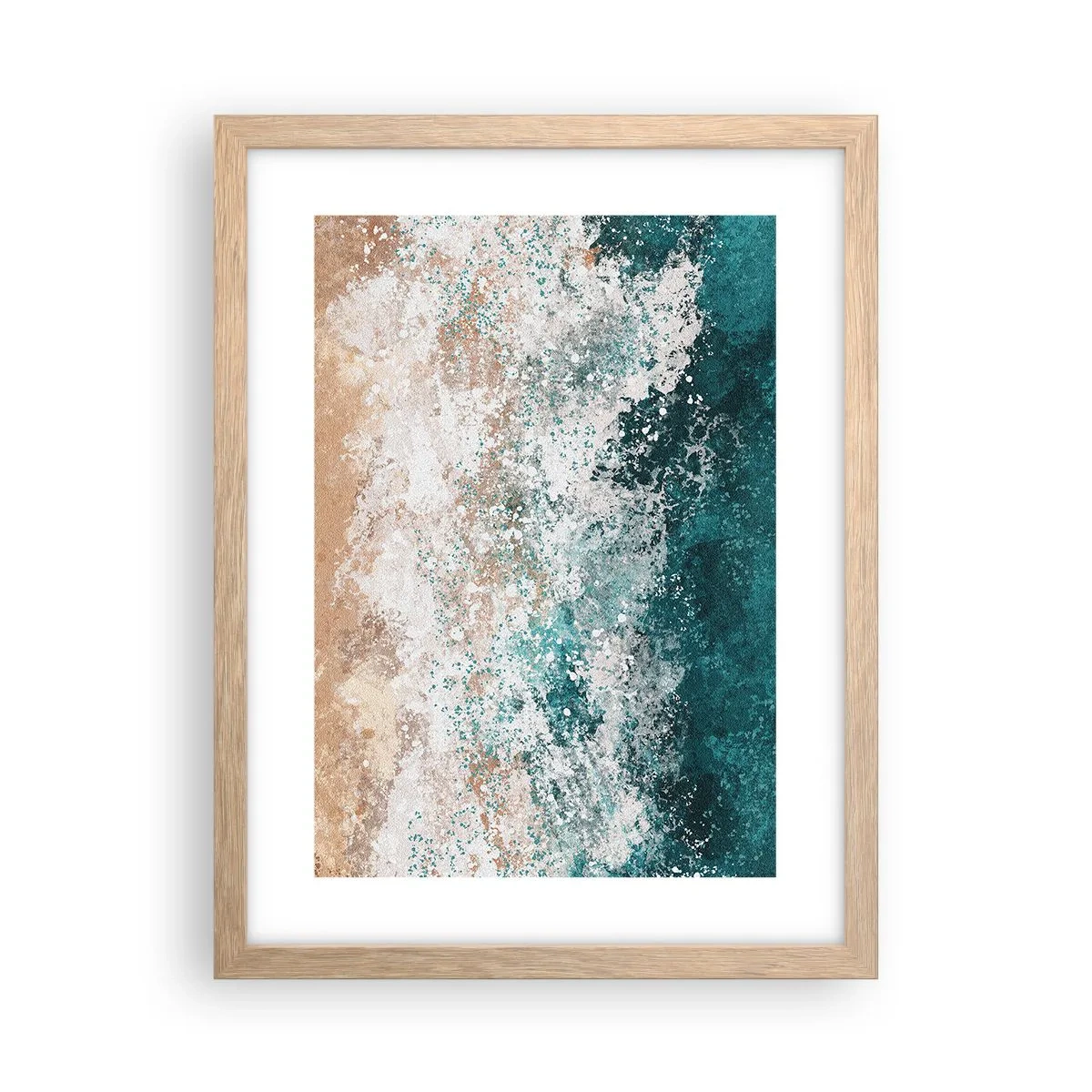 Affisch i ram av ljusek - Berättelser från havet - 30x40 cm