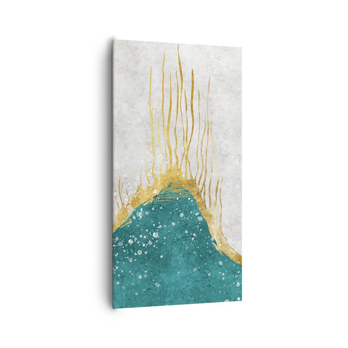 Canvastavla - Bild på duk - Gyllene tidvatten - 65x120 cm