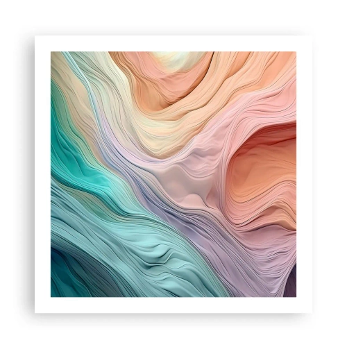 Affisch - Regnbågsvåg - 60x60 cm