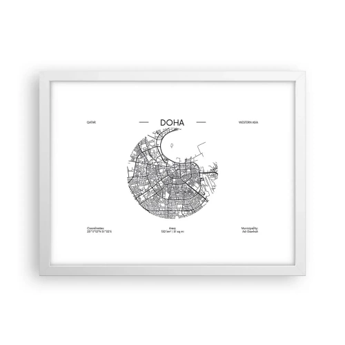 Affisch i vit ram - Dohas anatomi - 40x30 cm
