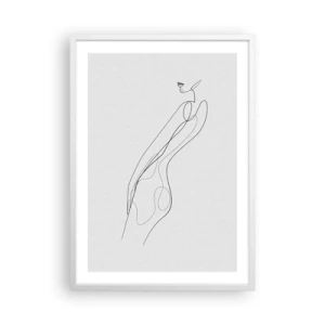 Affisch i vit ram - Bara en utfästelse - 50x70 cm