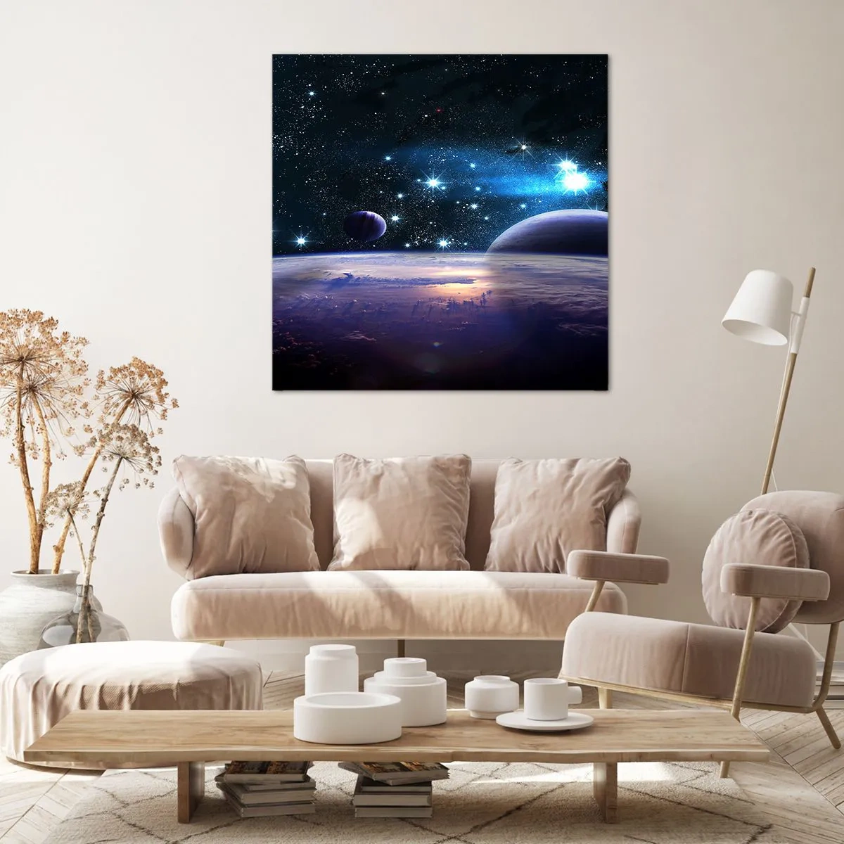Canvastavla - Bild på duk - Fortfarande ensamma? - 30x30 cm