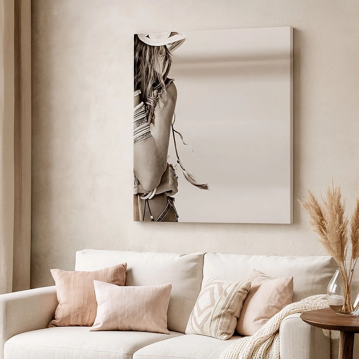 Canvastavla - Bild på duk - Som flickorna brukar - 30x30 cm