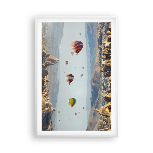 Affisch i vit ram - Här är allt möjligt - 61x91 cm