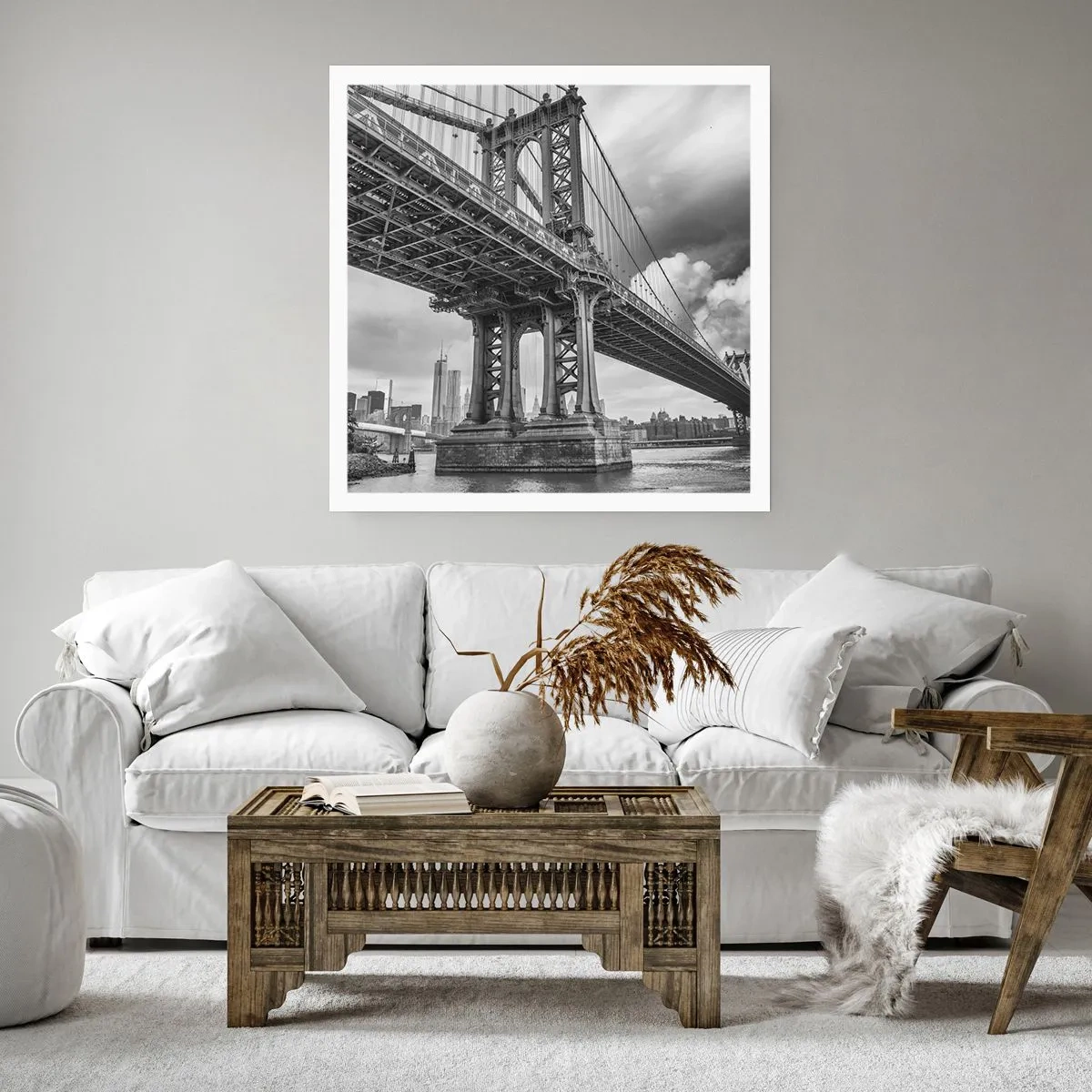 Affisch - Till stadens hjärta - 40x40 cm