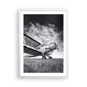 Affisch i vit ram - Bevingad vandrare - 50x70 cm