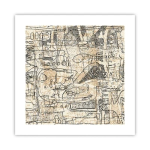 Affisch - Väntar på avkodning - 40x40 cm