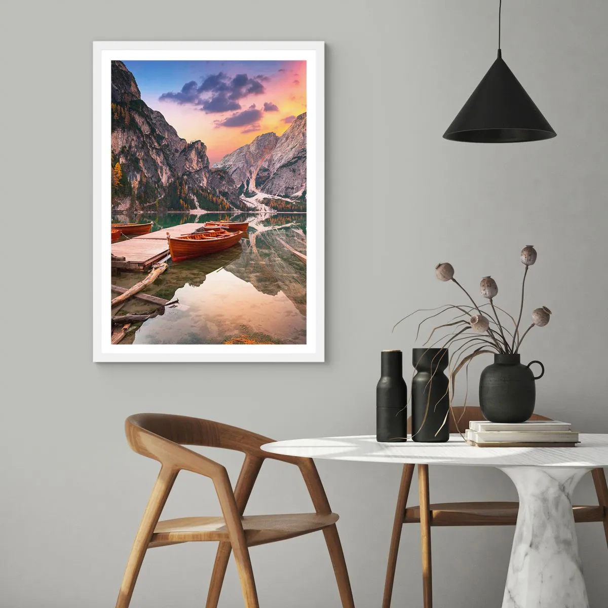 Affisch i vit ram - Dagens löfte - 50x70 cm