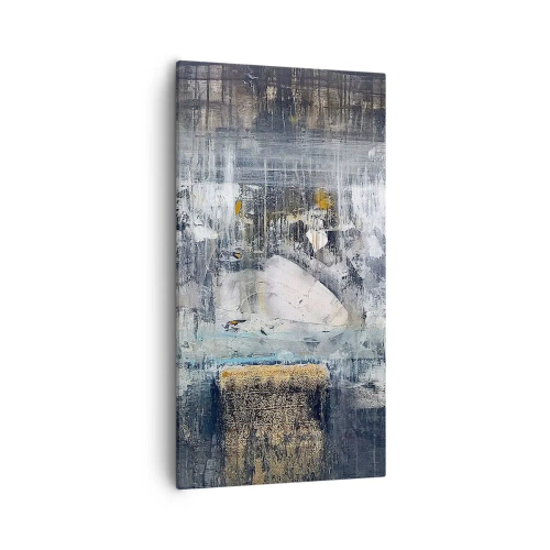 Canvastavla - Bild på duk - På is och klumpar - 55x100 cm