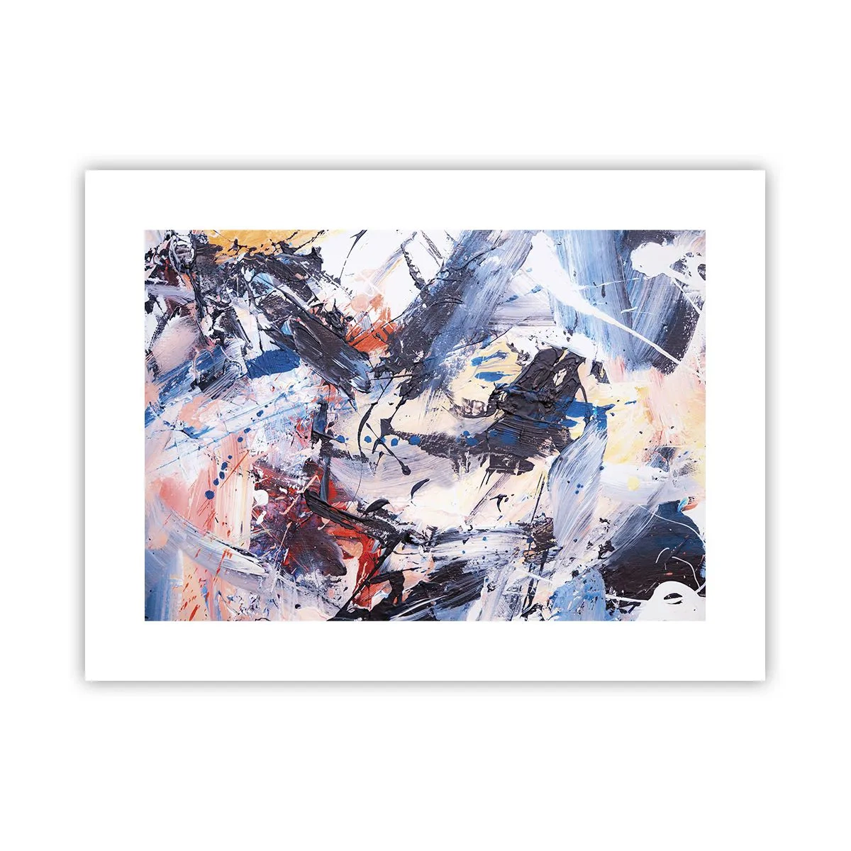 Affisch - Abstraktionen galna dans - 40x30 cm