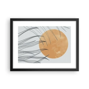 Affisch i svart ram - Alltid mot solen - 40x30 cm