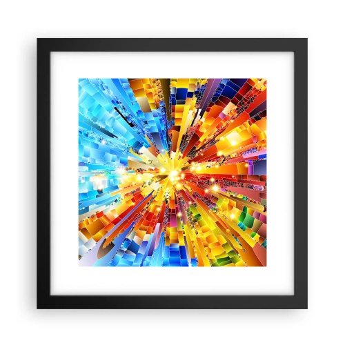 Affisch i svart ram - In medias res - 30x30 cm