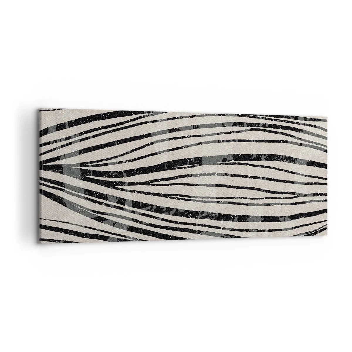 Canvastavla - Bild på duk - Stänk av linjer - 120x50 cm