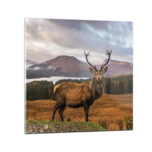 Glastavla - Bild på glas - Naturens majestät - 30x30 cm